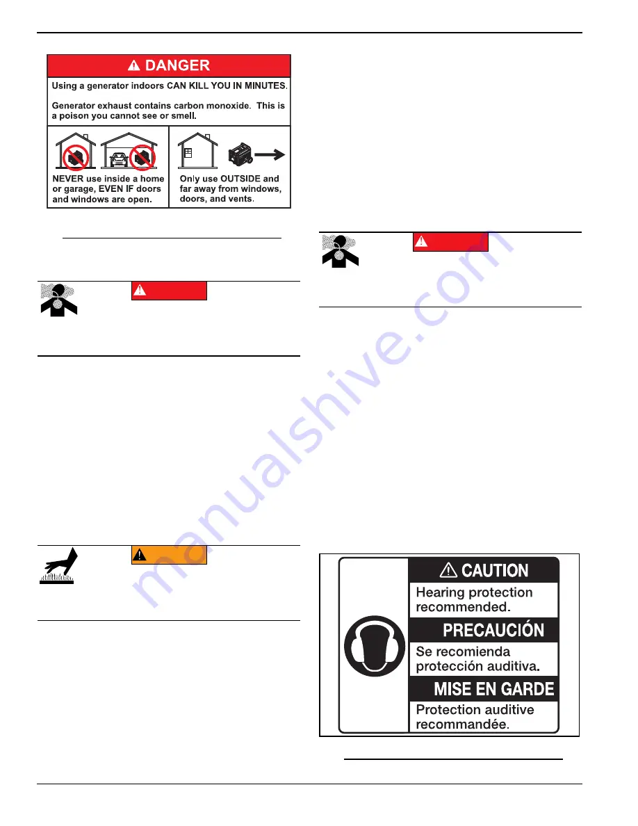 Generac Power Systems GP7500E GP SERIES Owner'S Manual Download Page 6