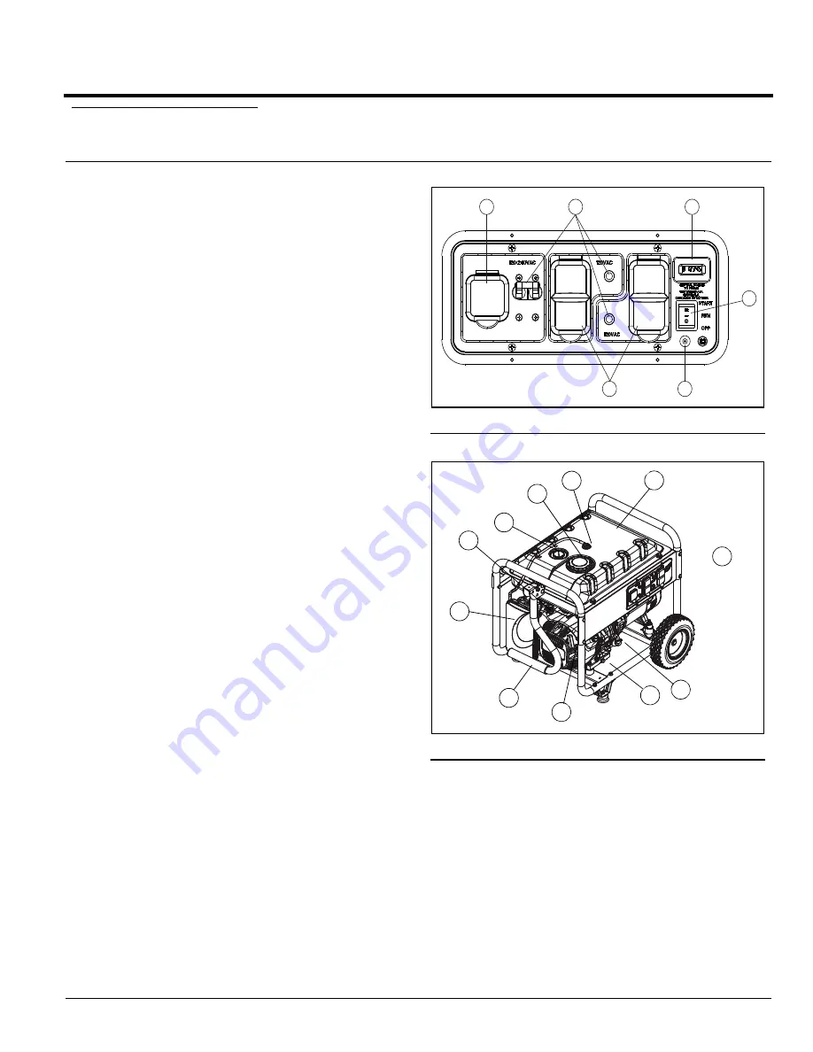 Generac Power Systems GP7500E GP SERIES Owner'S Manual Download Page 11