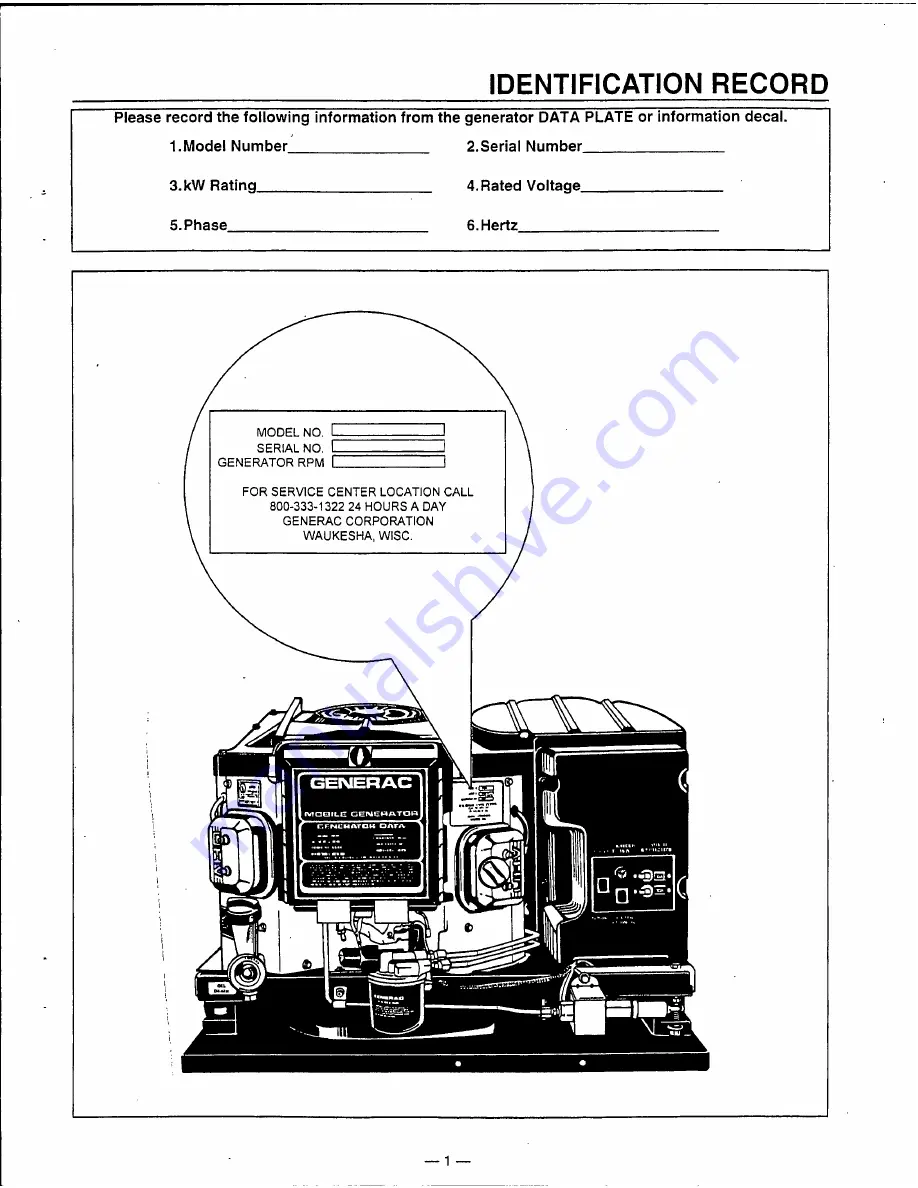 Generac Power Systems IM-72 Series Скачать руководство пользователя страница 3