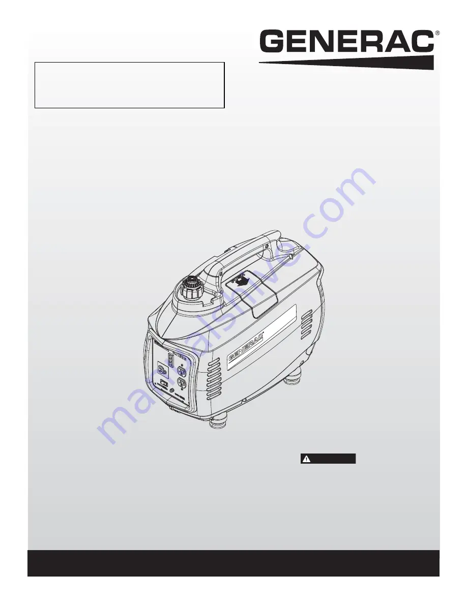 Generac Power Systems IX 1400 Скачать руководство пользователя страница 21