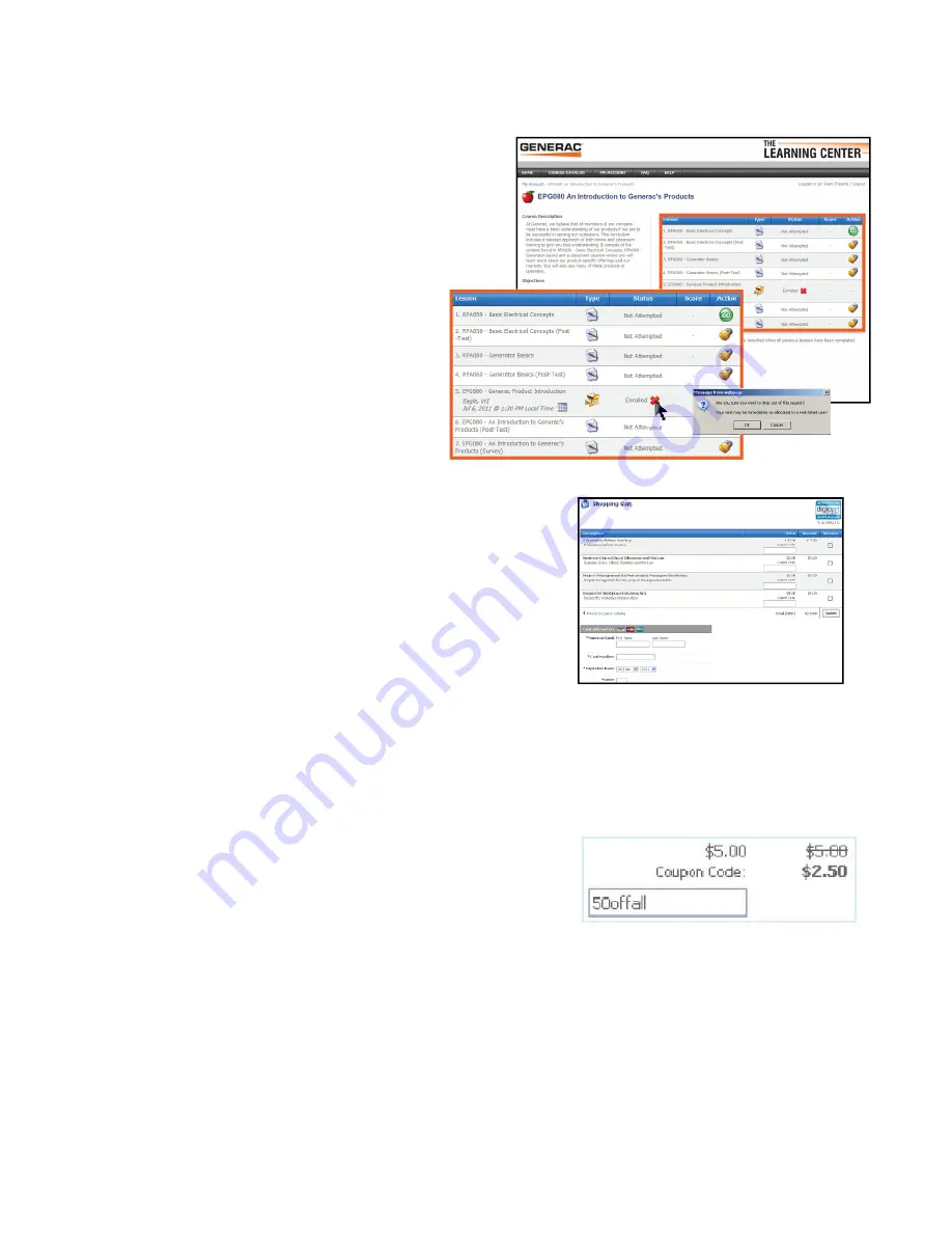 Generac Power Systems Learning Center User Manual Download Page 14