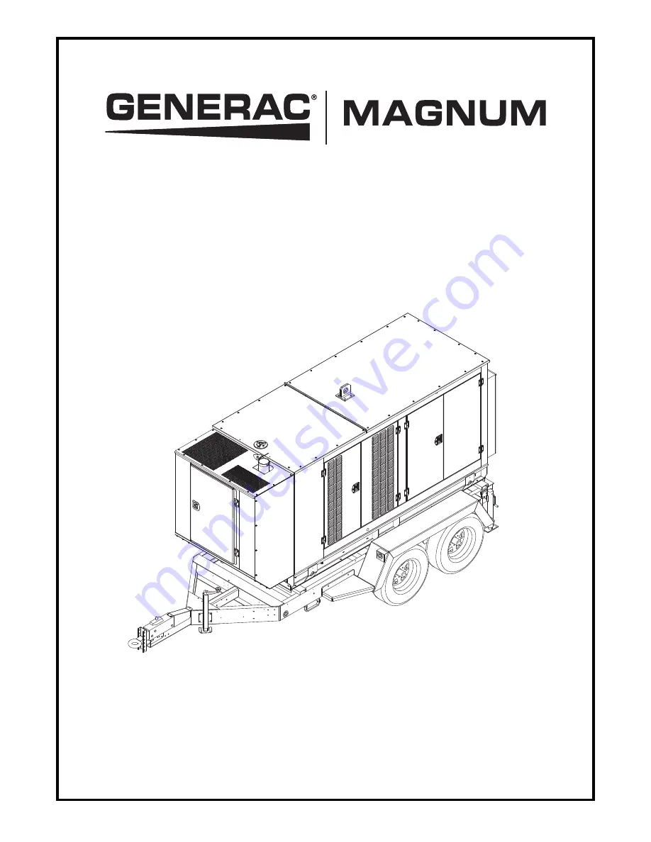 Generac Power Systems MAGNUM MGG200 Скачать руководство пользователя страница 1