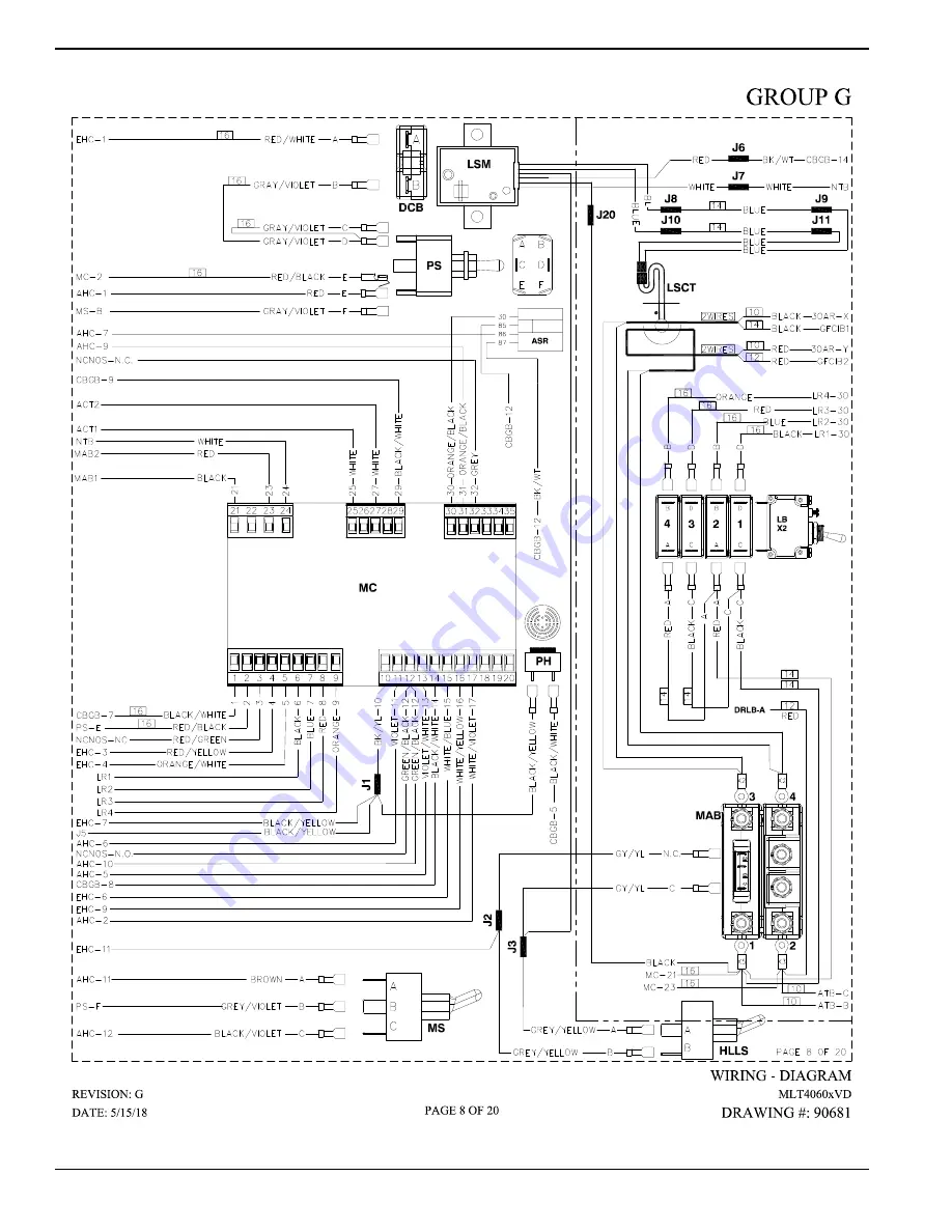 Generac Power Systems MAGNUM MLT4060MVD Скачать руководство пользователя страница 58