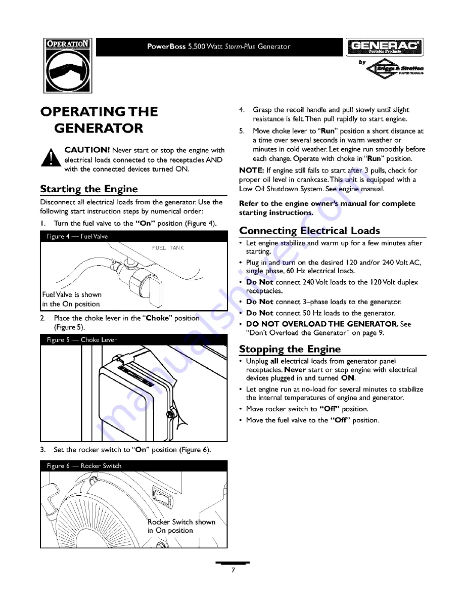 Generac Power Systems PowerBOSS Storm-Plus 1642-0 Скачать руководство пользователя страница 7