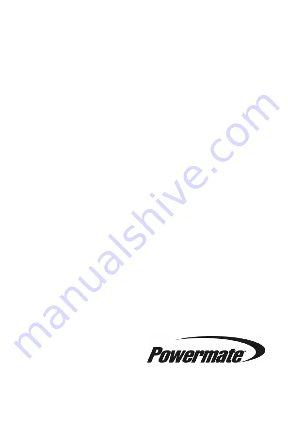 Generac Power Systems PowerMate 1020 Owner'S Manual Download Page 20