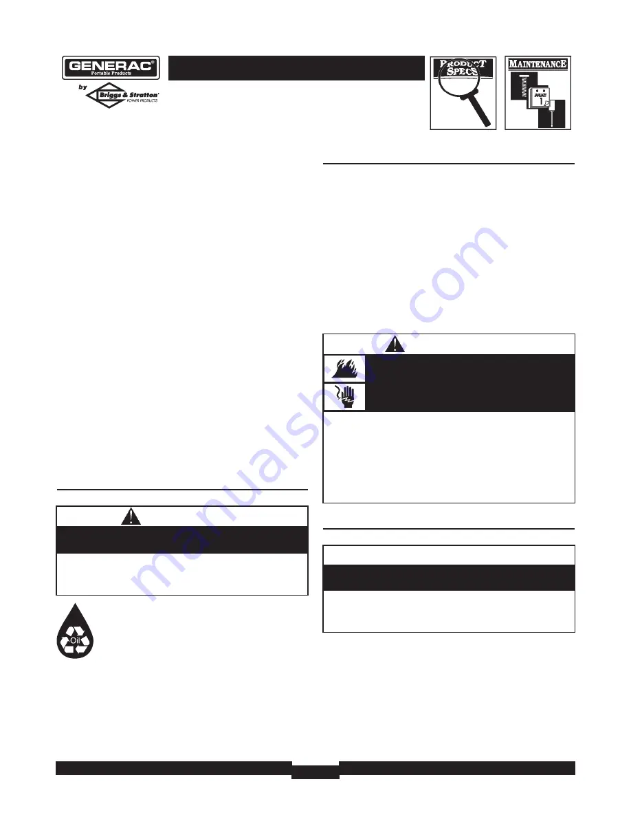 Generac Power Systems WHEELHOUSE 1646-3 Owner'S Manual Download Page 12