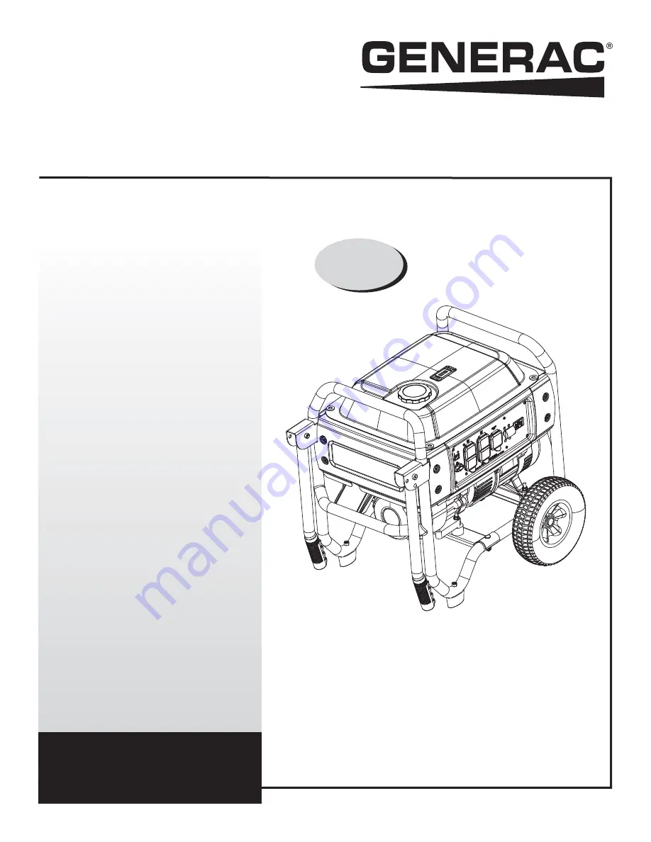 Generac Power Systems XP4000 Professional Owner'S Manual Download Page 39