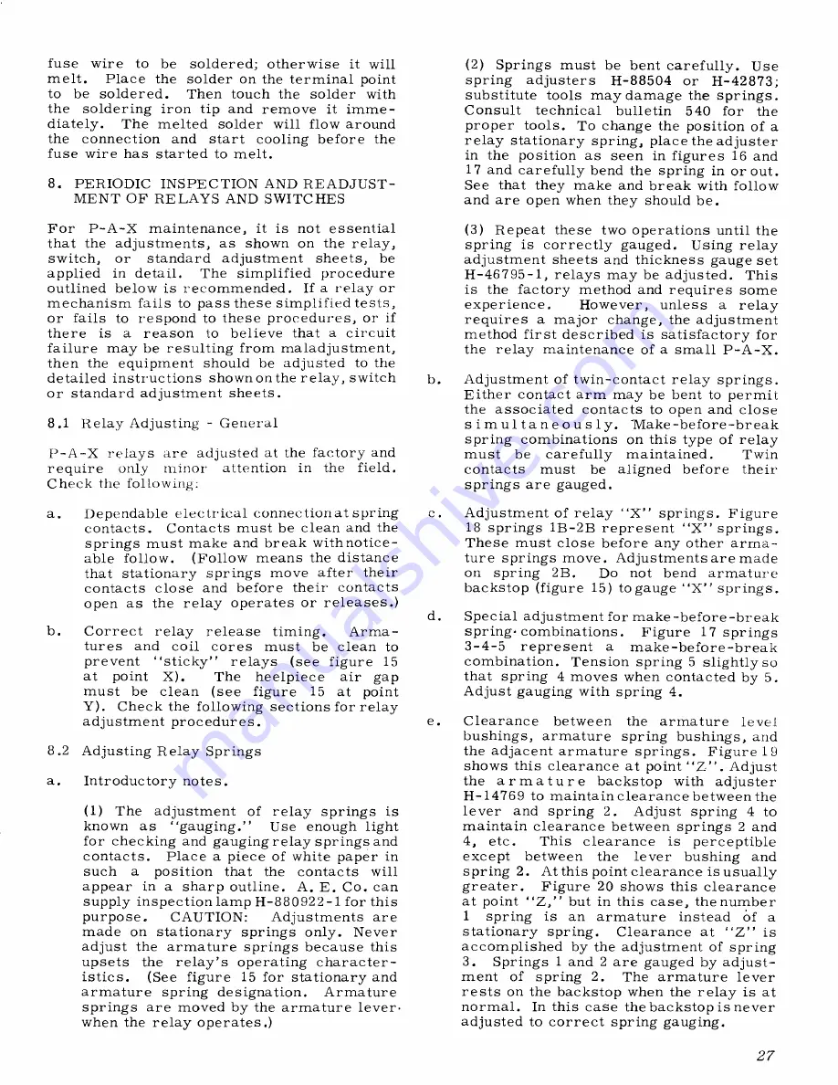 General Telephone & Electronics Automatic Electric P-A-X Скачать руководство пользователя страница 31