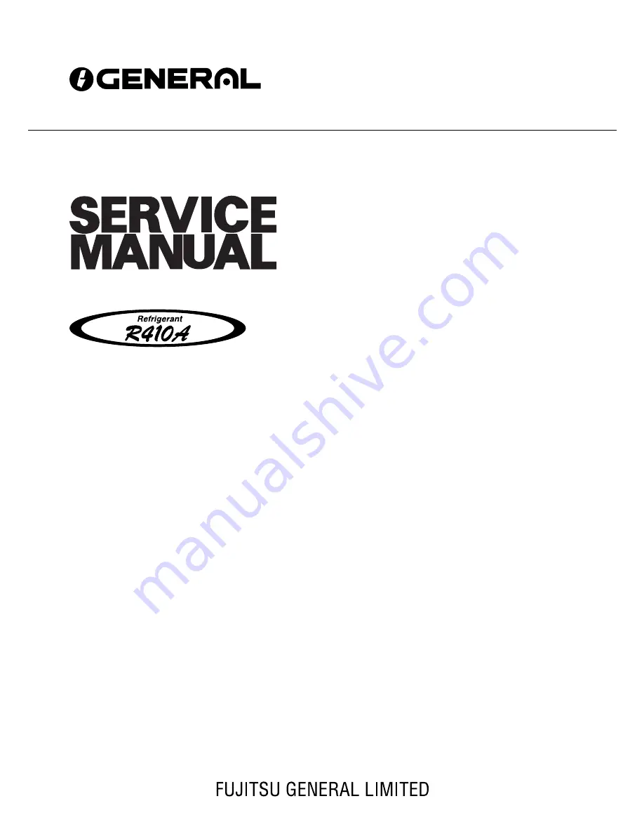 General AOHR24LCC Service Manual Download Page 1