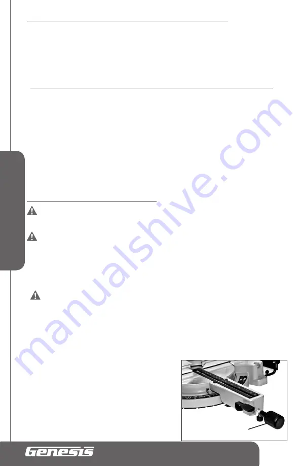 Genesis GMSDB1512L Operator'S Manual Download Page 32