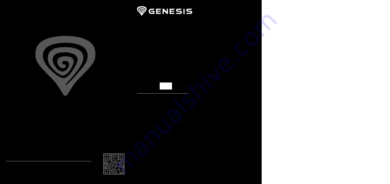 Genesis Irid 505 Quick Installation Manual Download Page 1