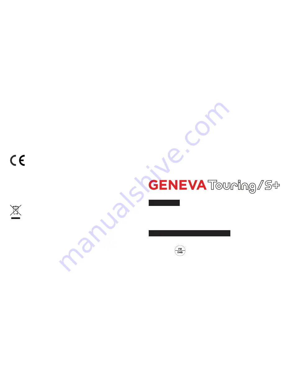 Geneva Lab Touring/S+ Manual Download Page 19