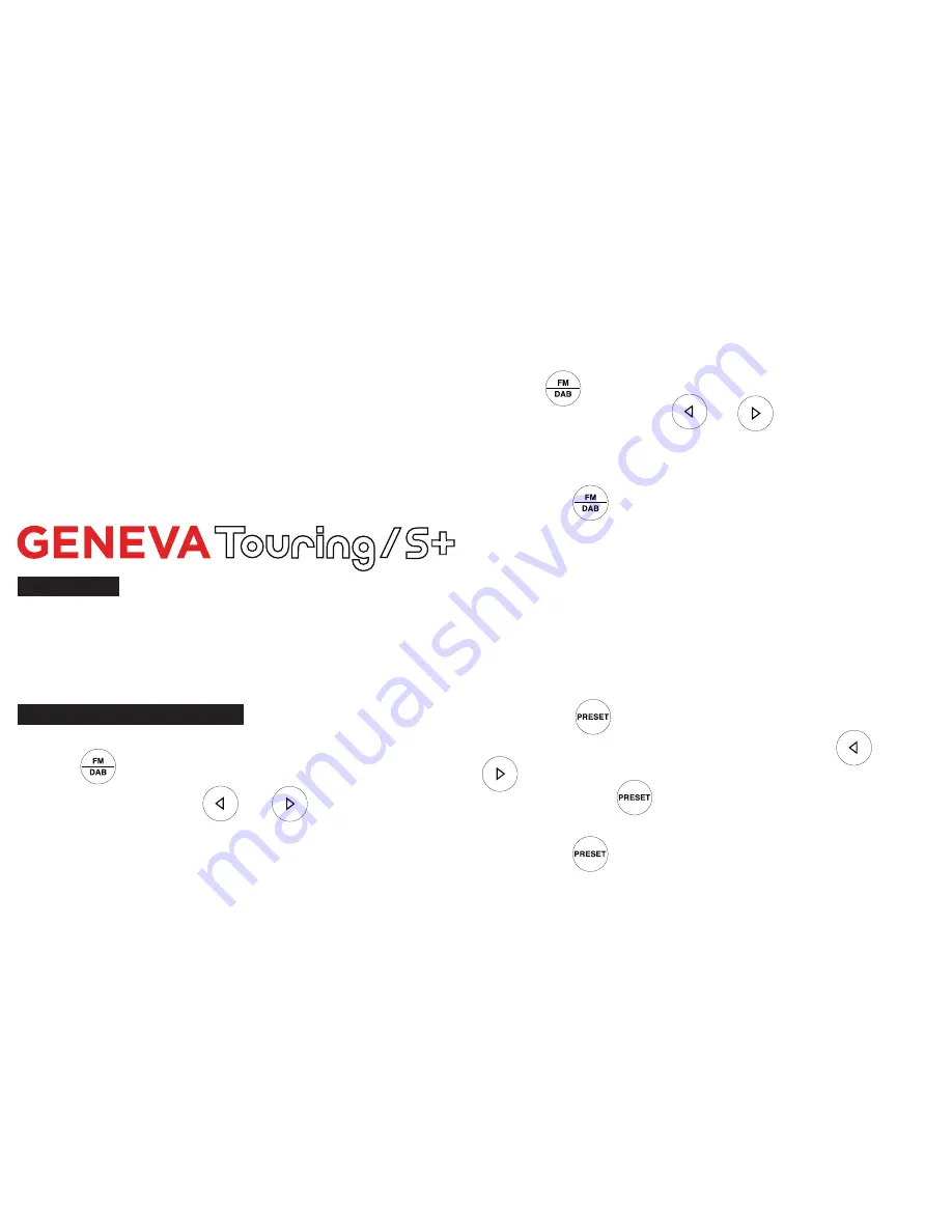 Geneva Lab Touring/S+ Manual Download Page 40