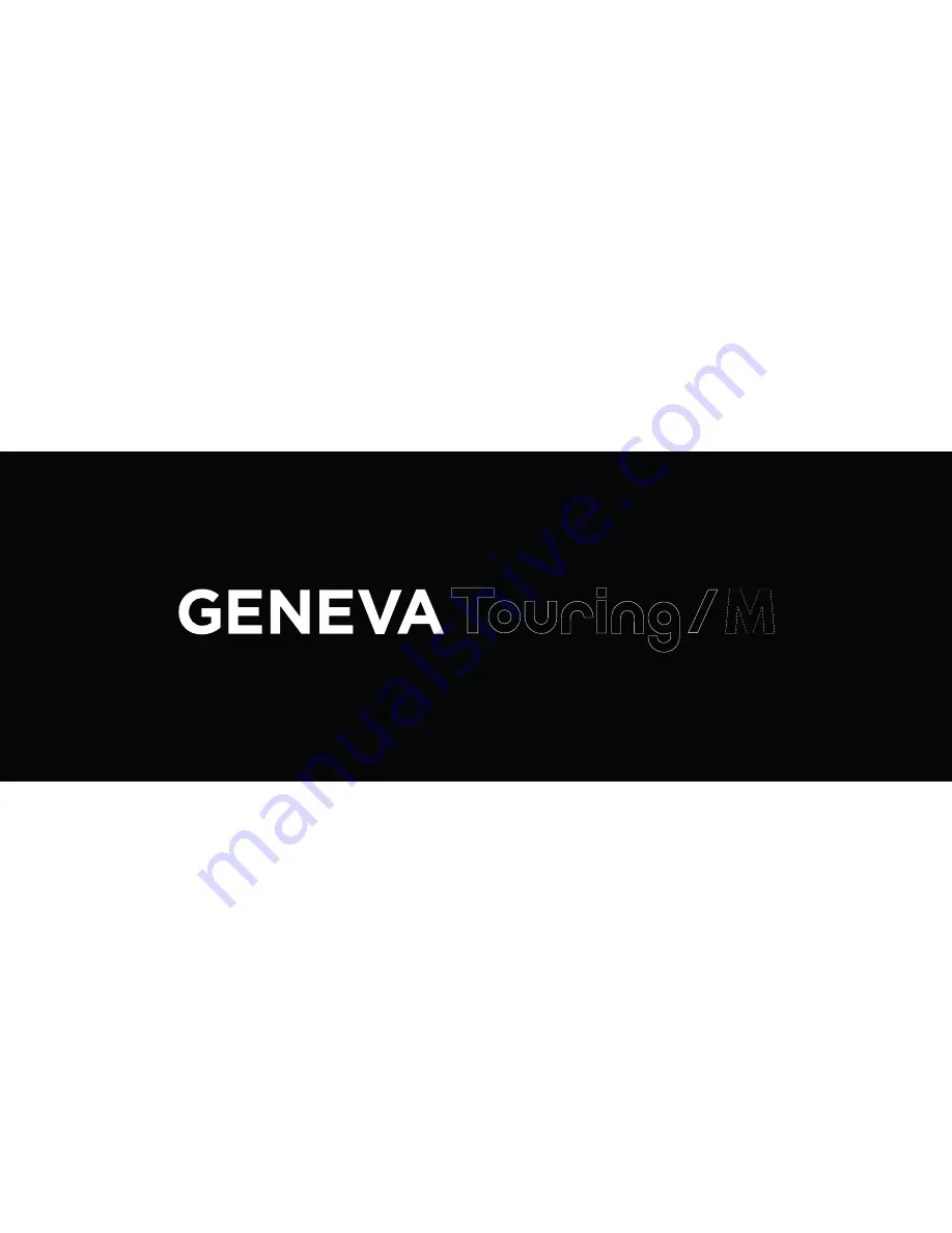 Geneva TOURING M Quick Start Manual Download Page 1