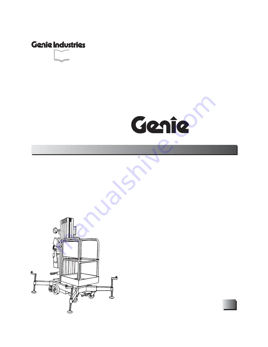 Genie AWP-19 Operator'S Manual Download Page 1