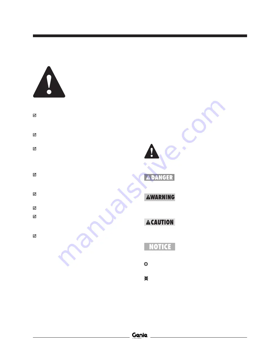 Genie GC-1530 Service Manual Download Page 63