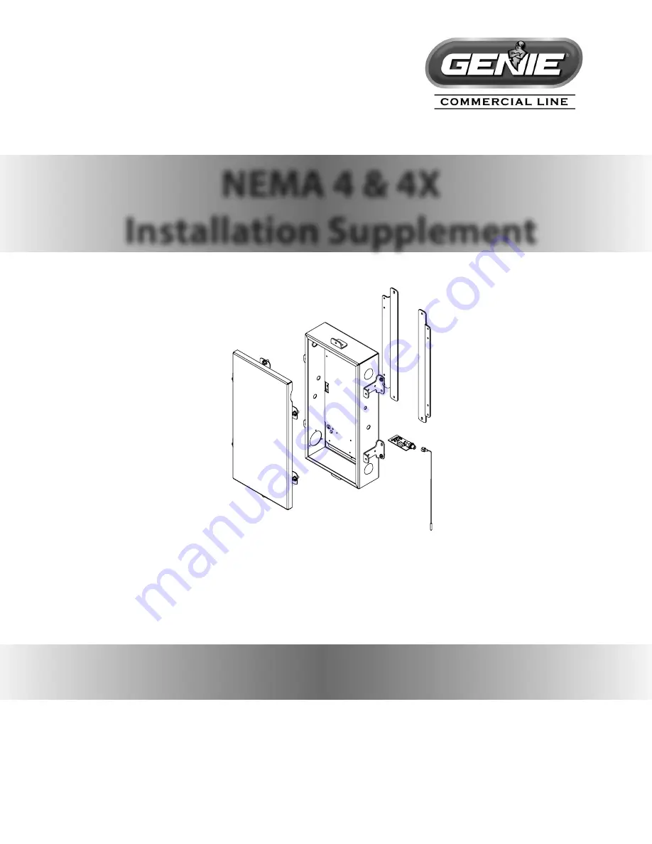 Genie GCL NEMA 4 Installation Supplement Manual Download Page 1