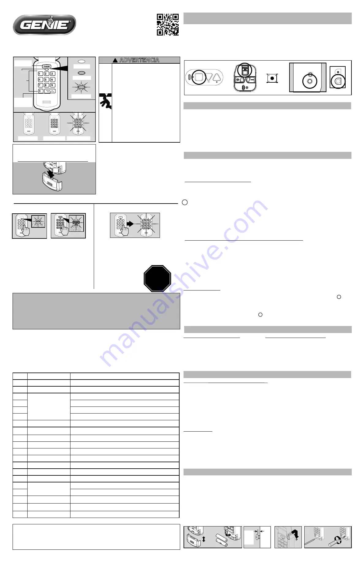 Genie Universal Keypad Скачать руководство пользователя страница 2