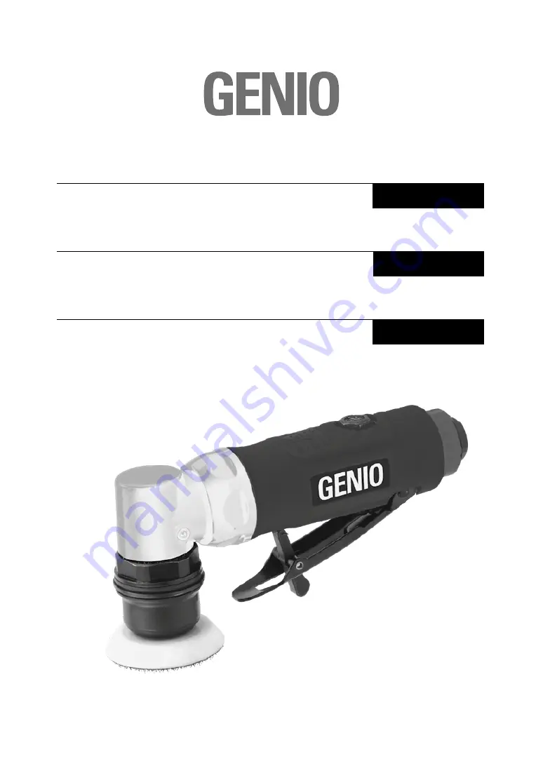 Genio 050149 User Manual Download Page 1