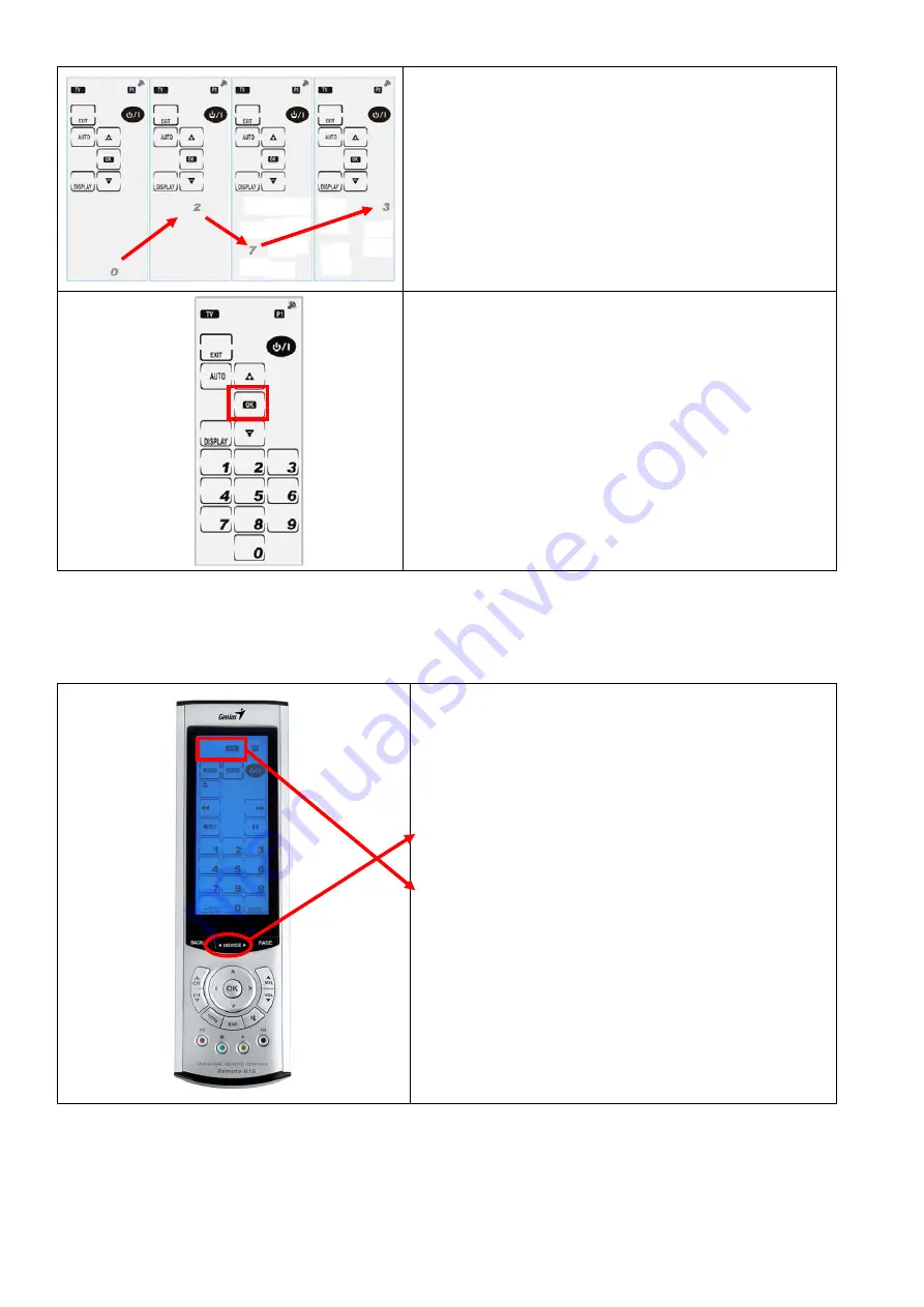 Genius REMOTE 815 Instruction Download Page 7