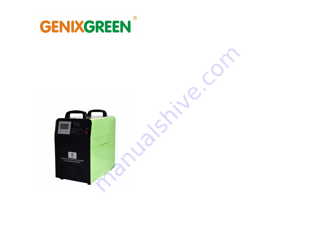 GenixGreen JLS-ESS2-2kwh User Manual Download Page 1