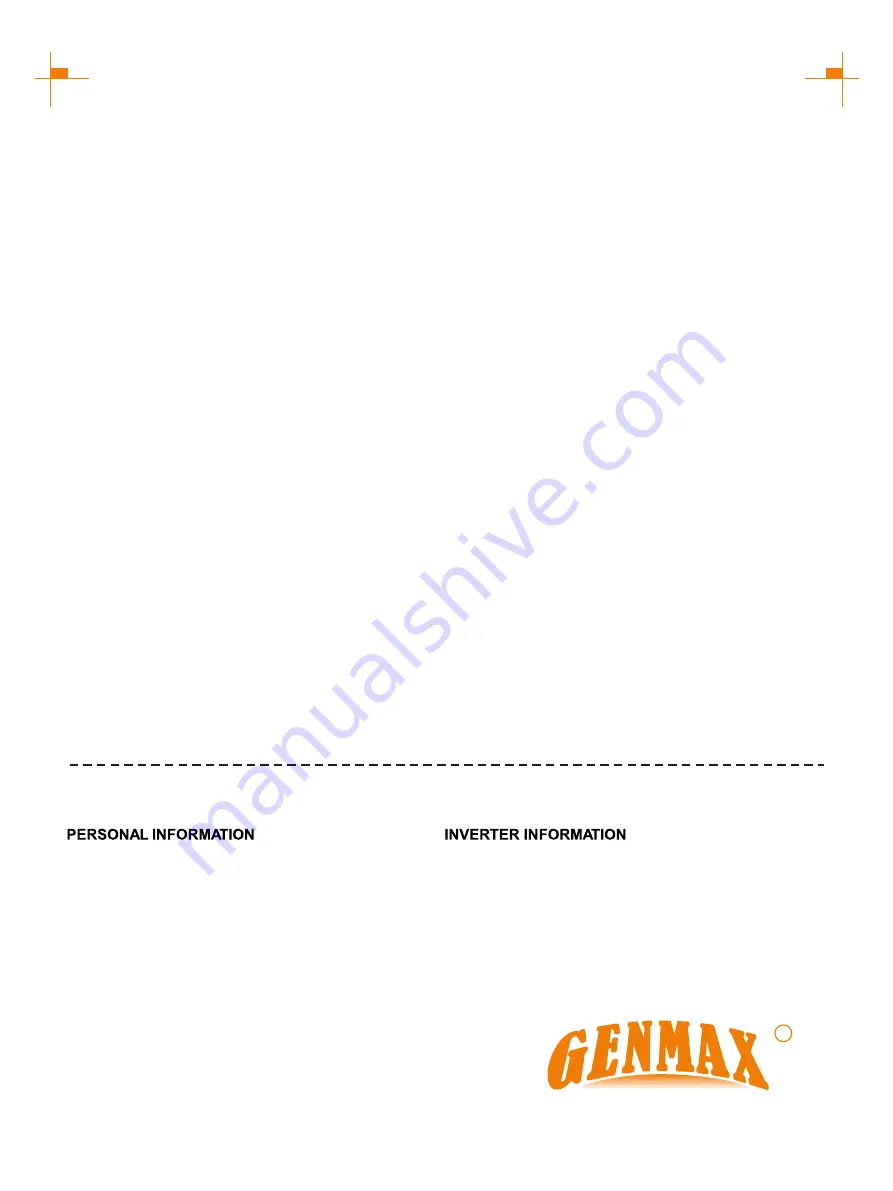 GENMAX GM9000iE User Manual Download Page 3