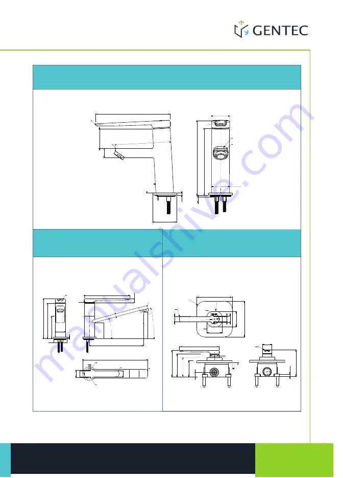 Gentec Single Lever Basin Mixer GPN1000 Installation Manual Download Page 7