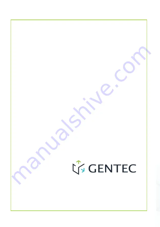 Gentec SMARTEC STS1000 Installation Manual Download Page 24