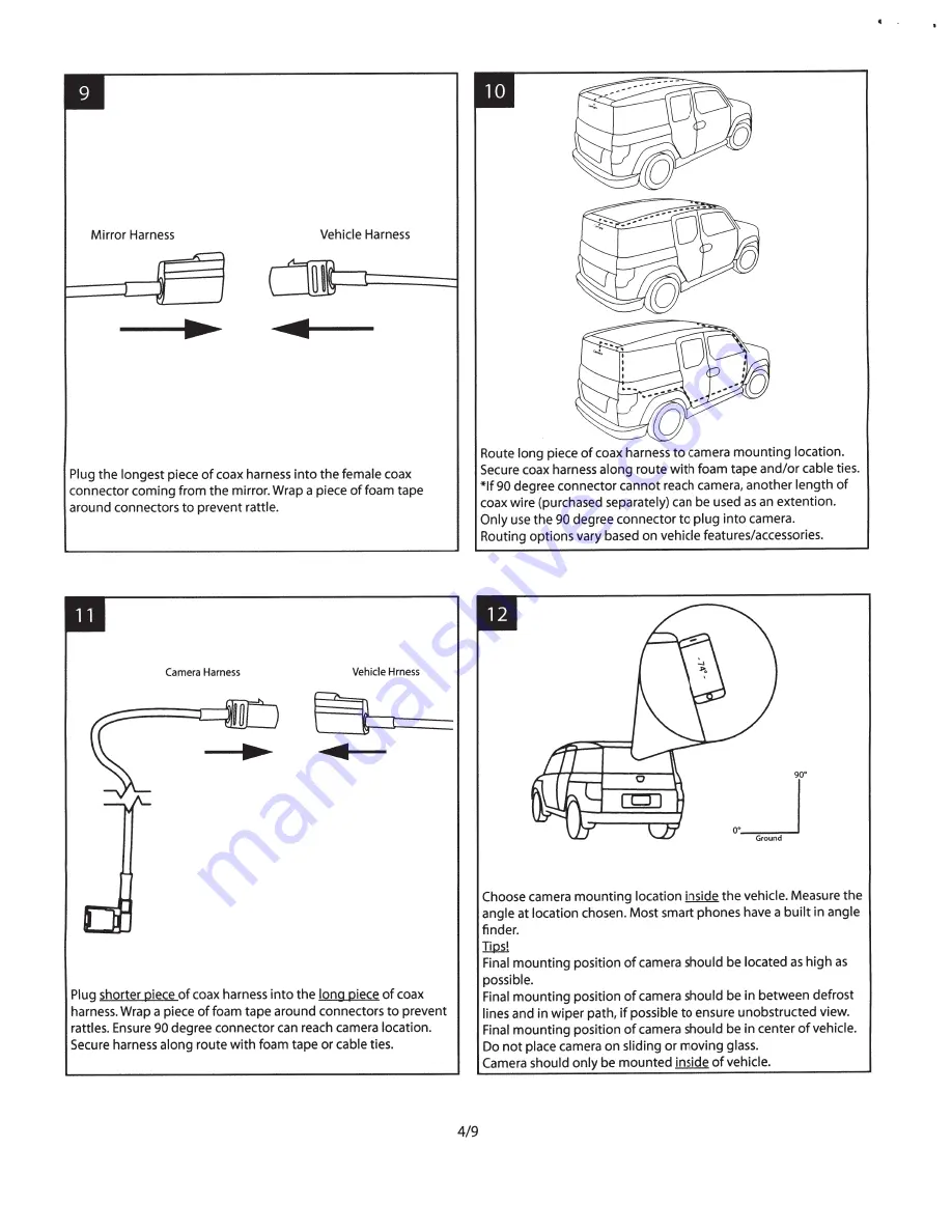 Gentex Full Display Mirror Installation Instructions Manual Download Page 4