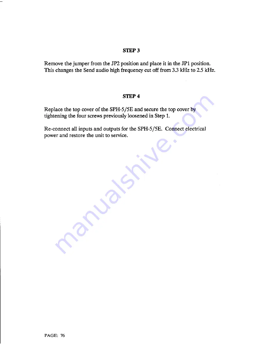 Genther SPH-5 Installation And Operation Manual Download Page 83