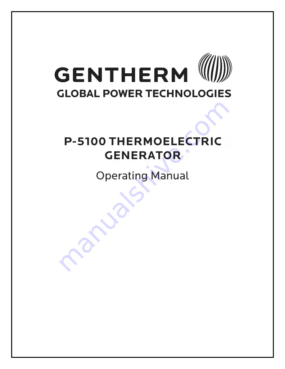 Gentherm P-5100 Скачать руководство пользователя страница 3