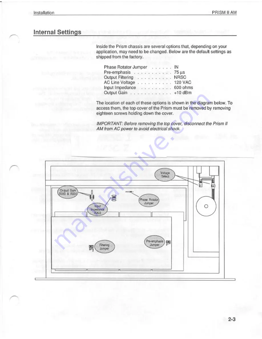 Gentner Prism II AM User Manual Download Page 18