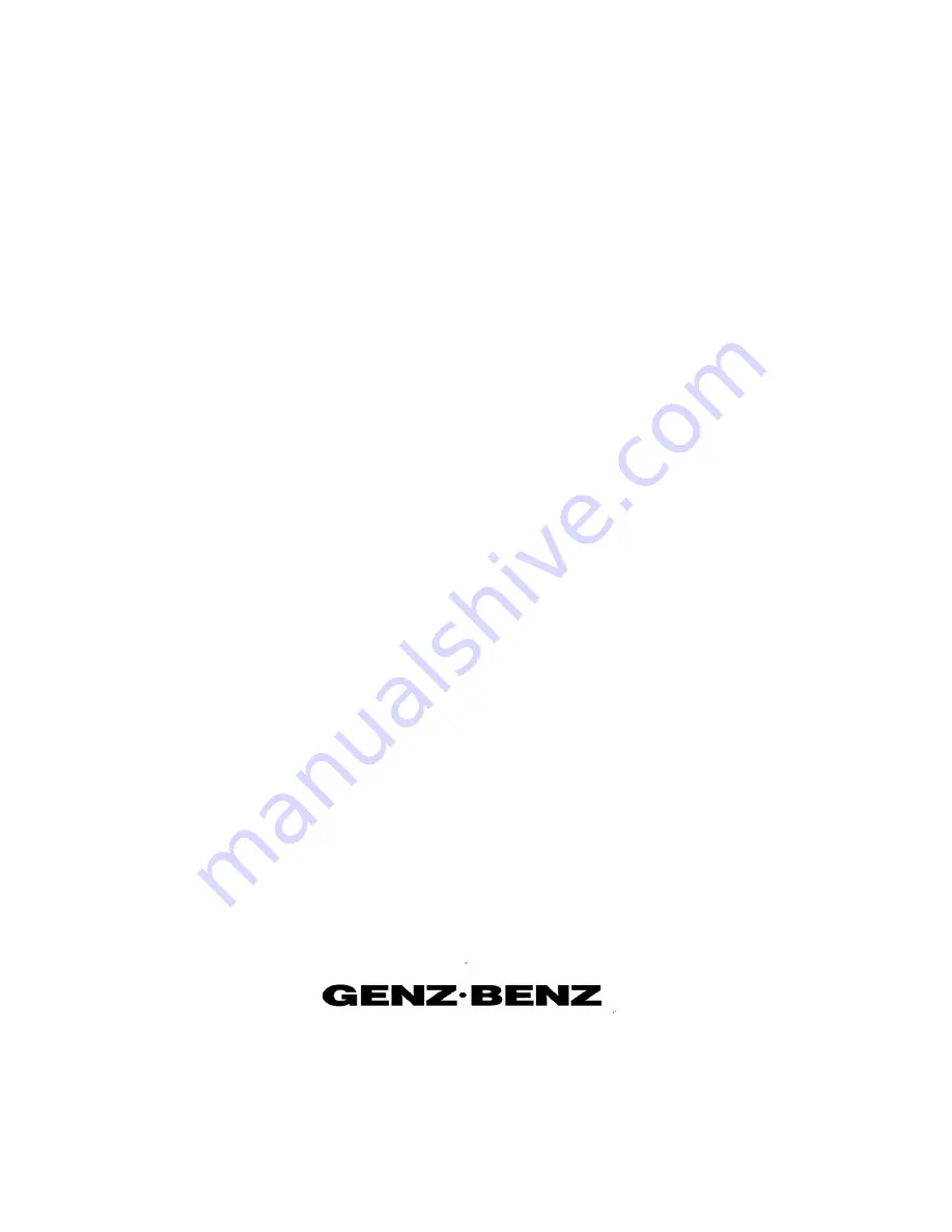 Genz Benz SHENANDOAH. 60LT Owner'S Manual Download Page 7