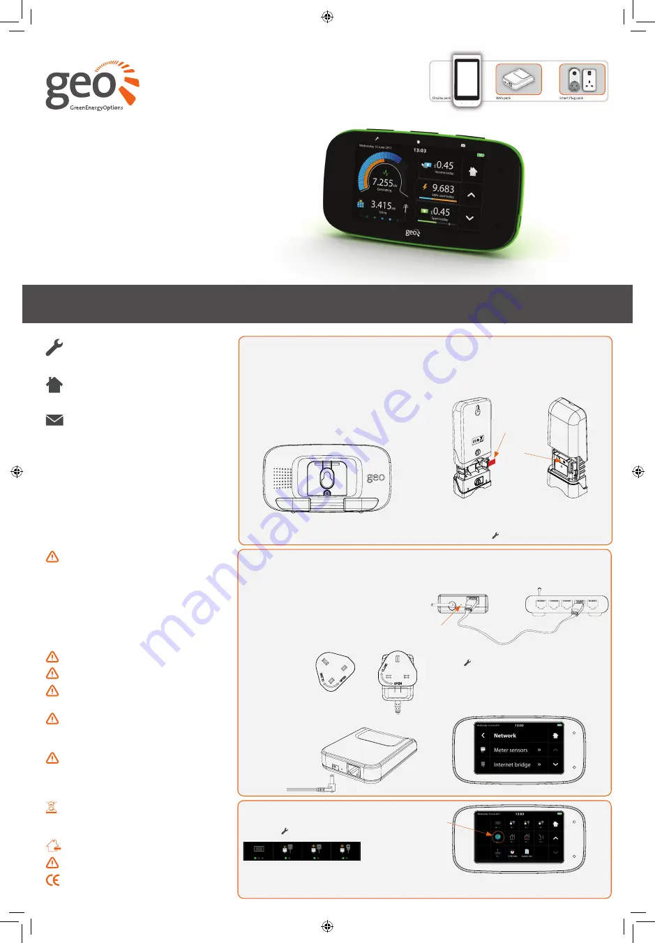 Geo Chorus PV display Quick Start Manual Download Page 1