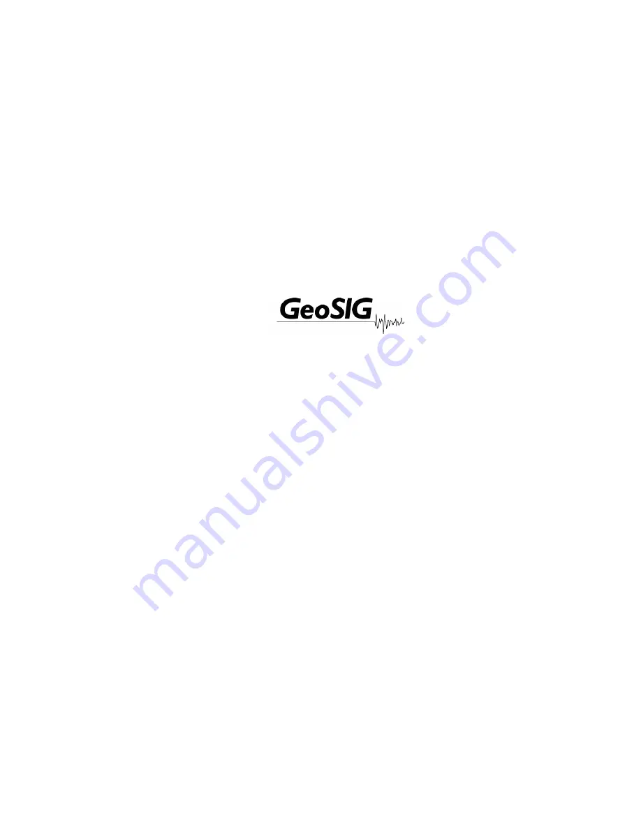 GeoSIG AS-12 User Manual Download Page 1