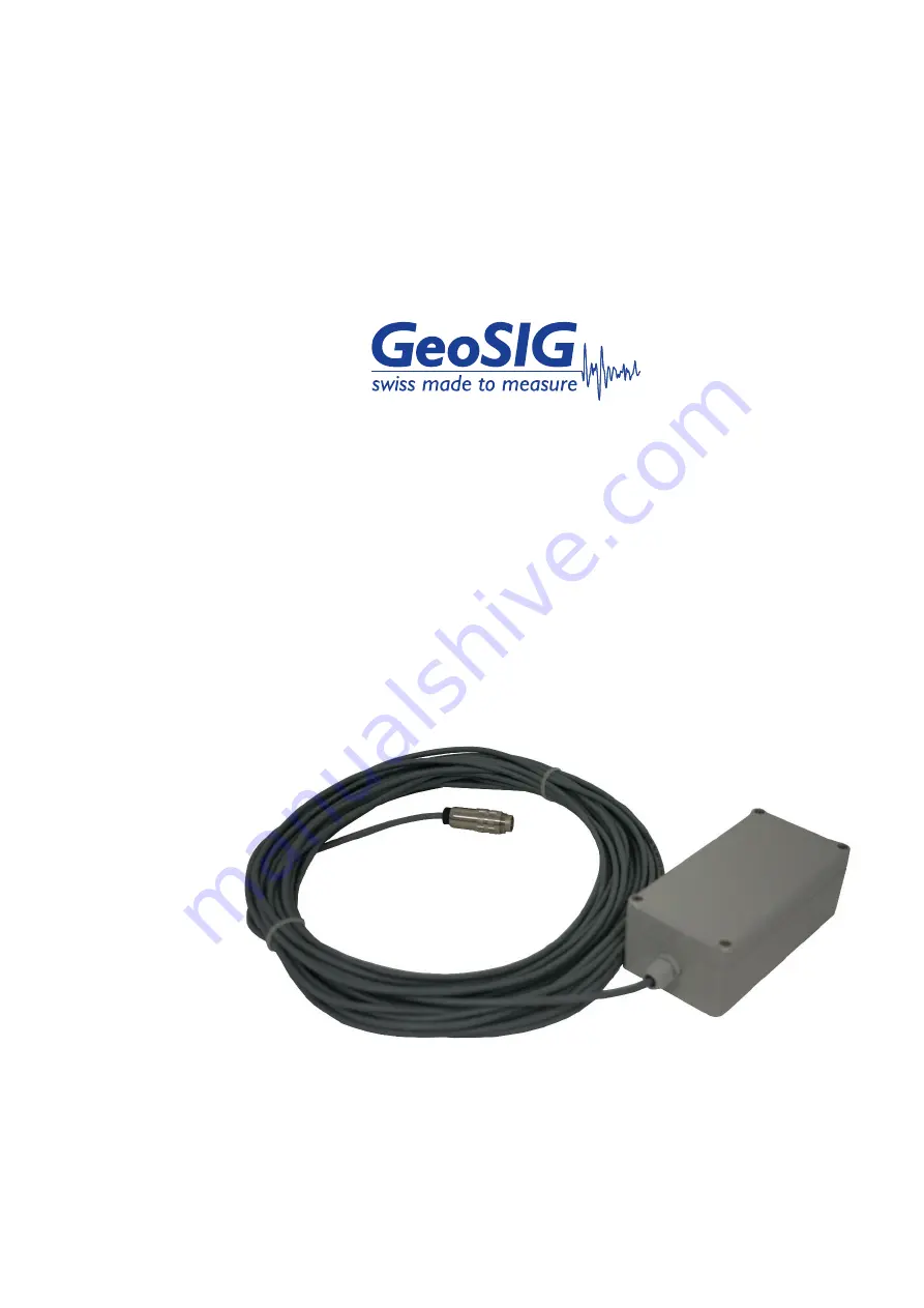 GeoSIG GMS-GPS Скачать руководство пользователя страница 1