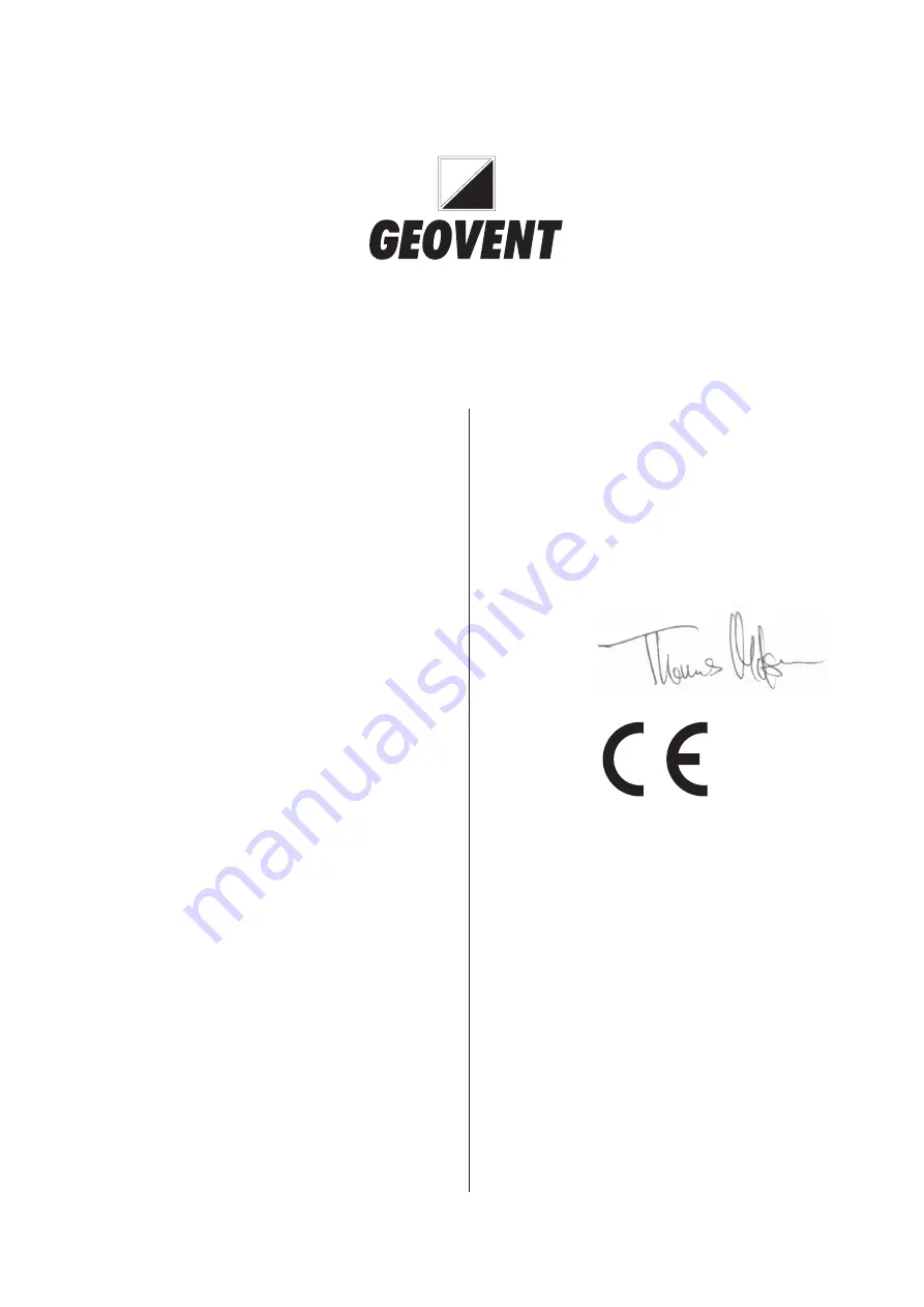 Geovent MVF-125 Instruction Manual Download Page 6