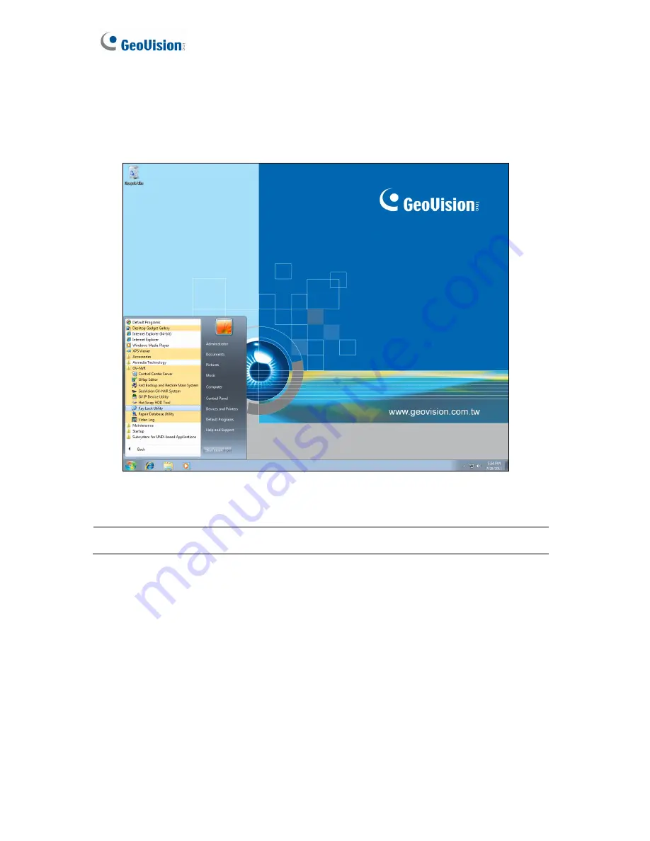 GeoVision GV-1120H V5 User Manual Download Page 58