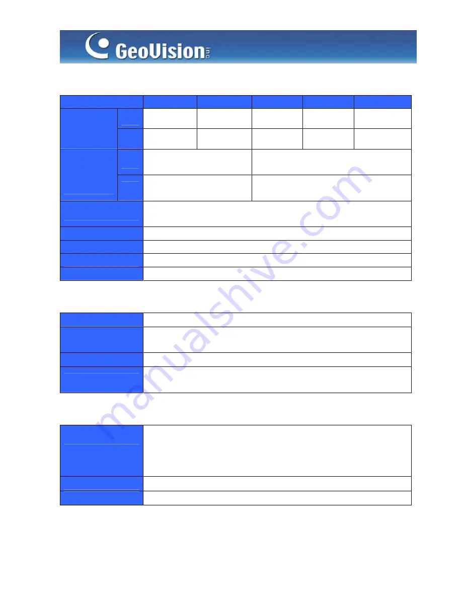 GeoVision GV-1120S Datasheet Download Page 9