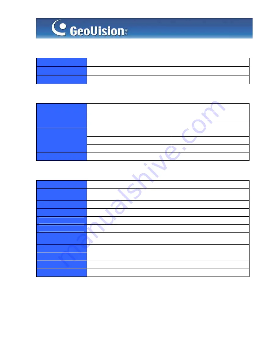 GeoVision GV-1120S Datasheet Download Page 10