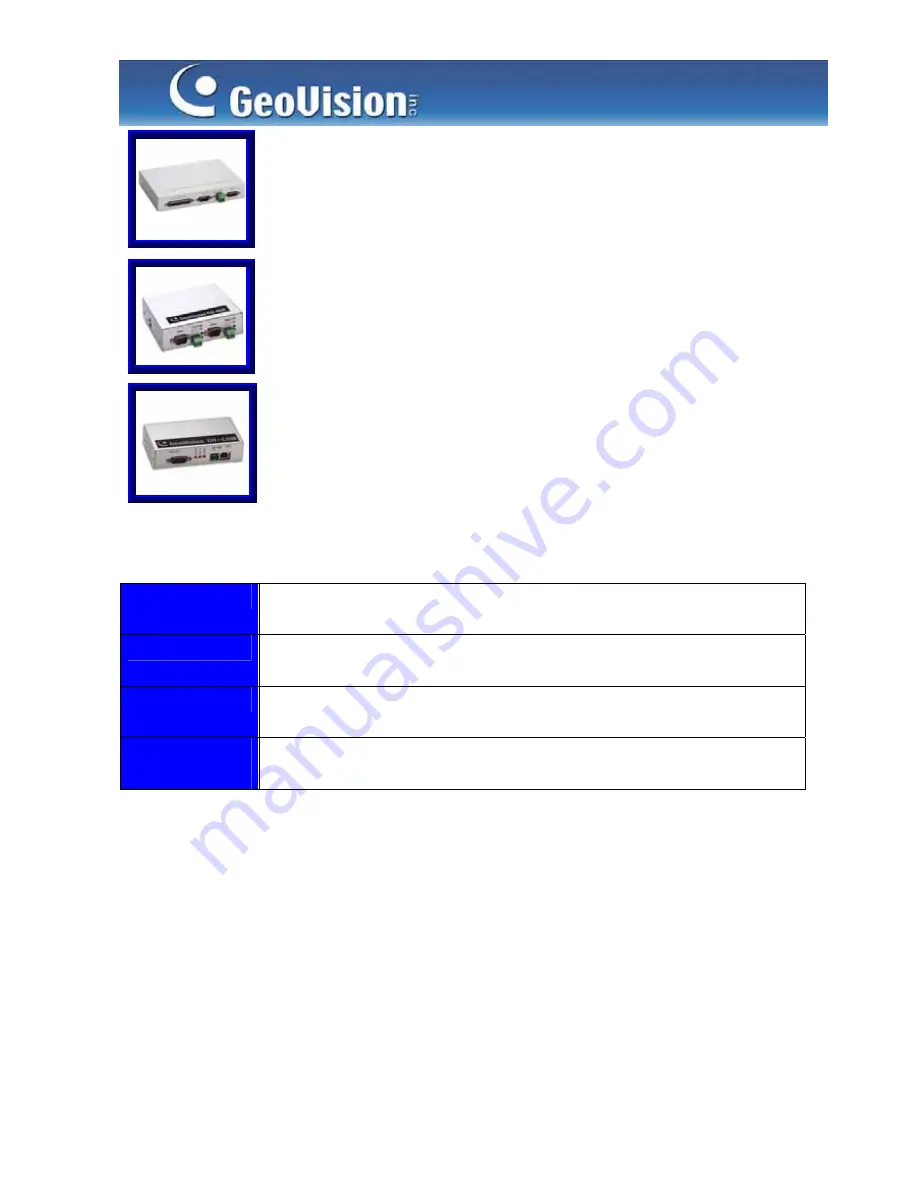 GeoVision GV-1120S Datasheet Download Page 15