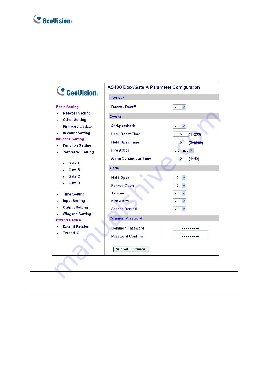 GeoVision GV-AS Series Installation Manual Download Page 70