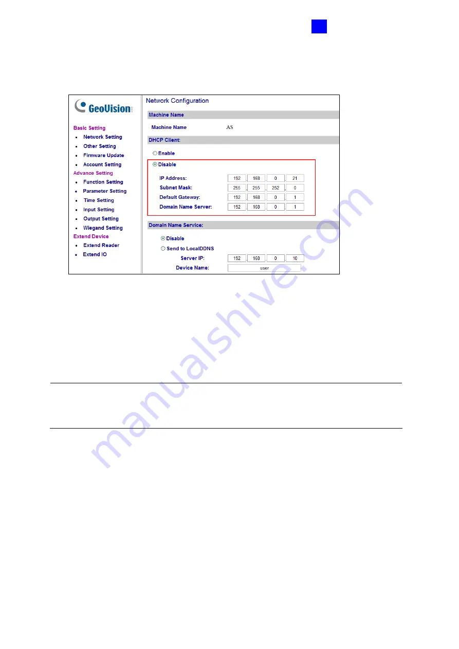 GeoVision GV-AS Series Installation Manual Download Page 103