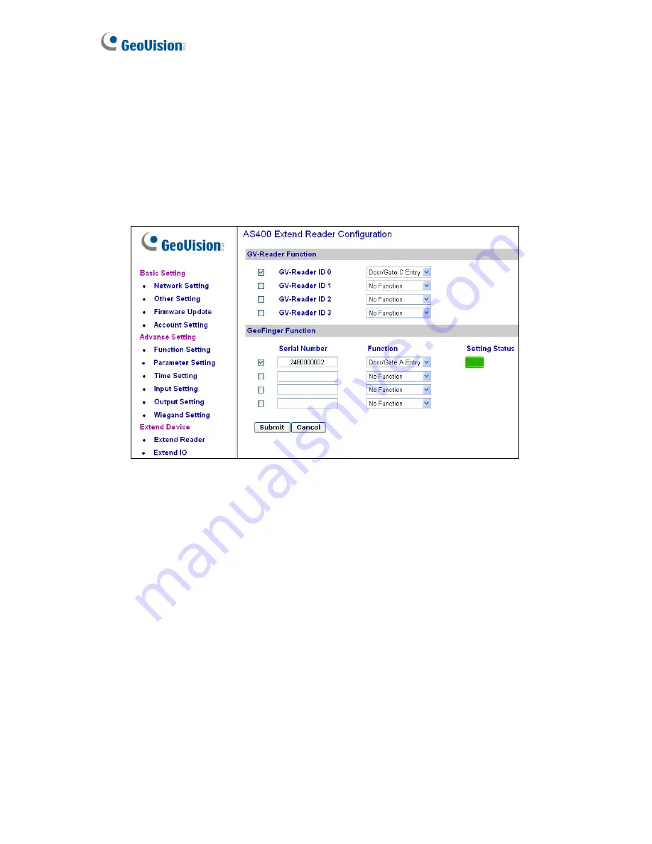 GeoVision GV-AS100 Hardware Installation Manual Download Page 122