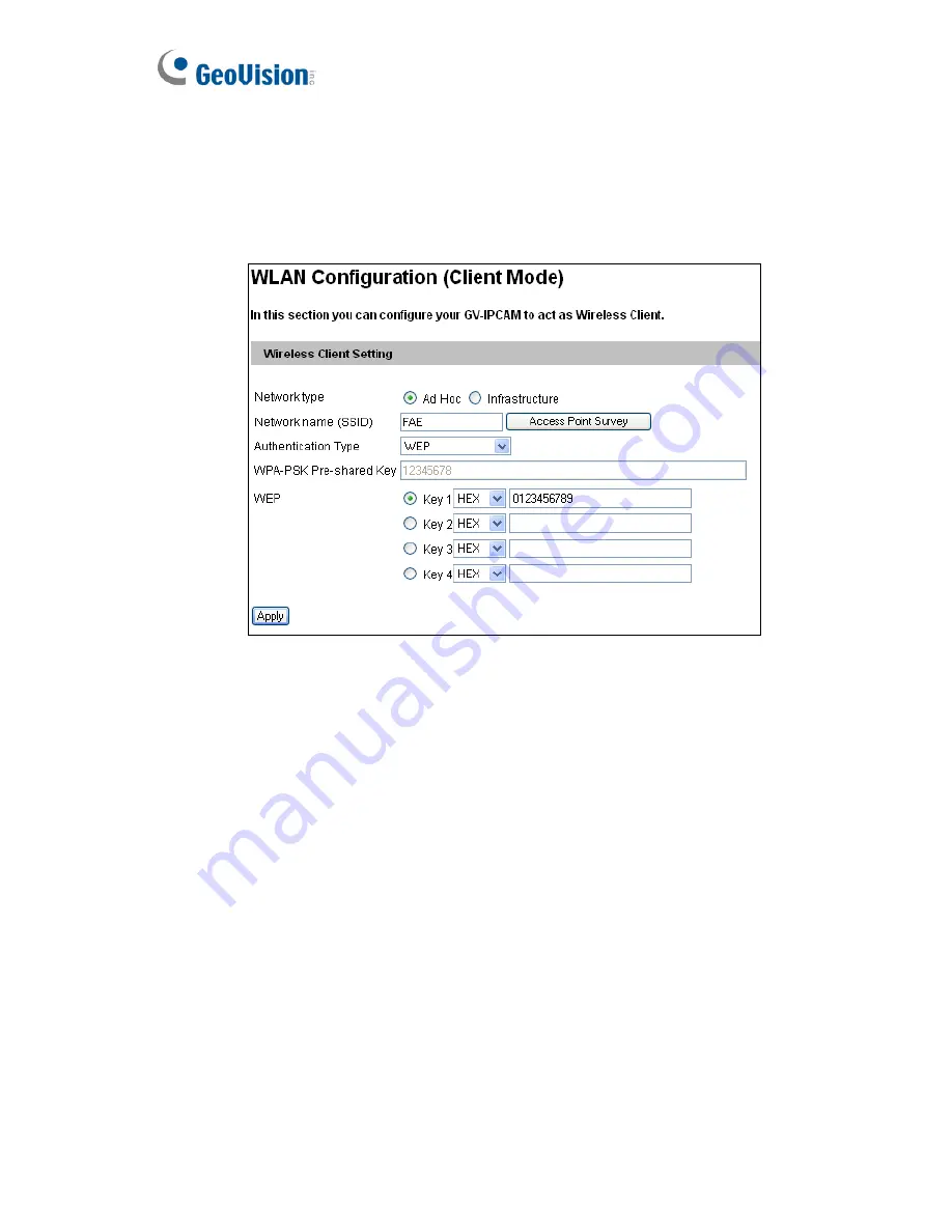 GeoVision GV-BL110D User Manual Download Page 230