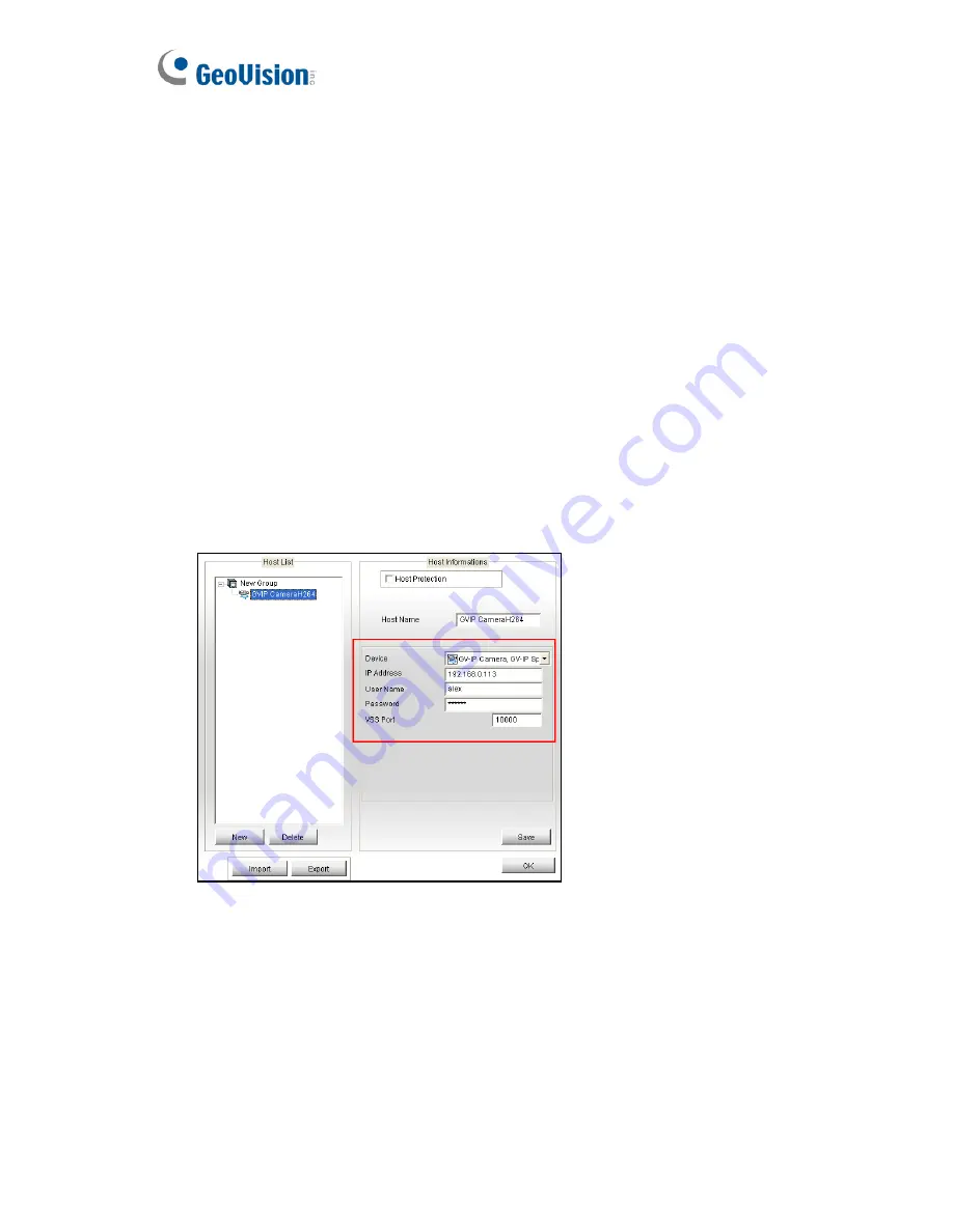 GeoVision GV-BL110D User Manual Download Page 280