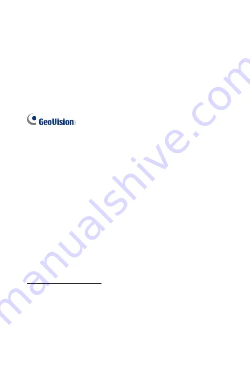 GeoVision GV-BL120D Hardware Manual Download Page 2