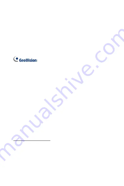 GeoVision GV-IPCAM Quick Start Manual Download Page 3