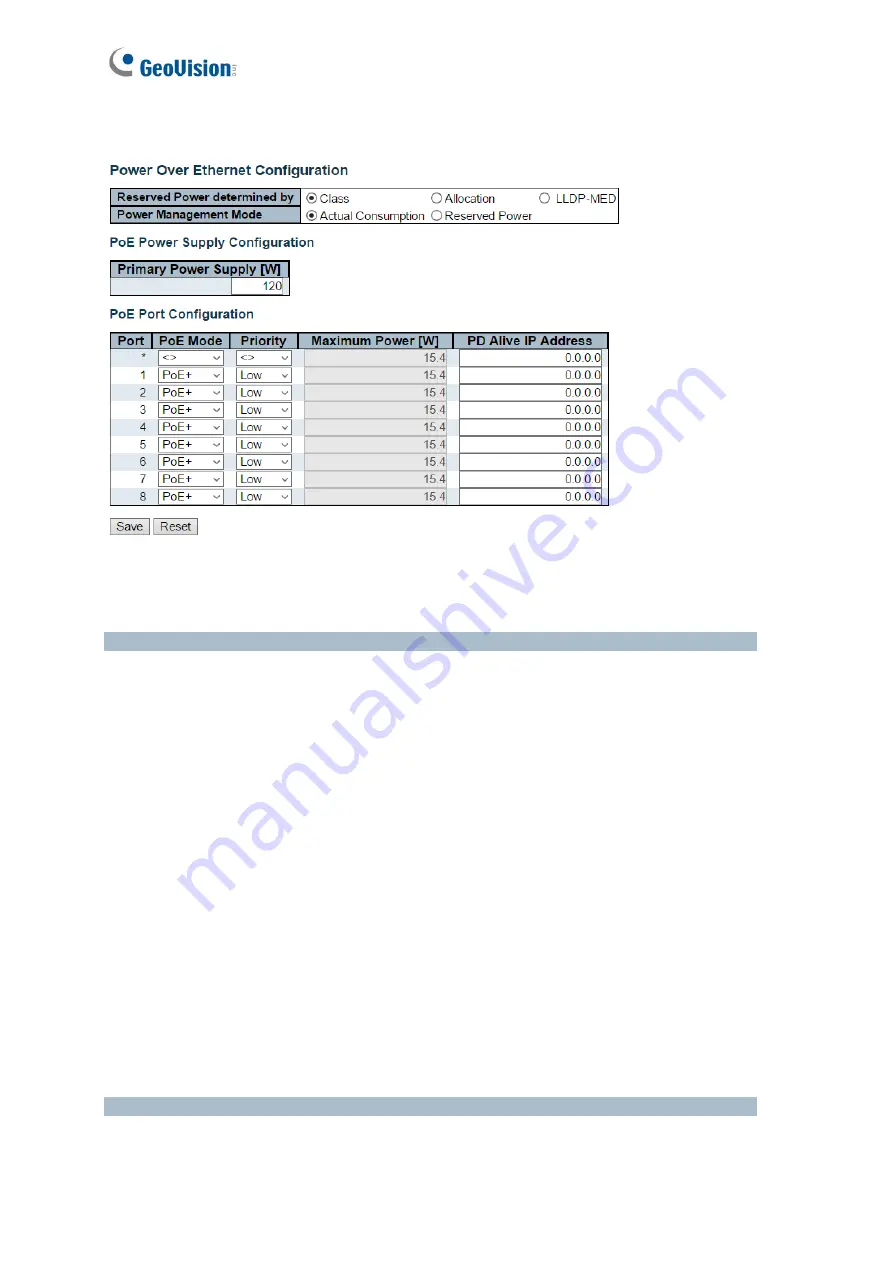 GeoVision GV-POE0812 User Manual Download Page 166