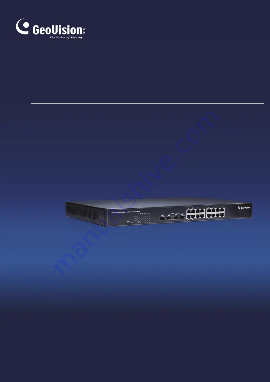 GeoVision GV-POE1611-V2 User Manual Download Page 1